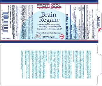 Protocol For Life Balance Brain Regain - supplement