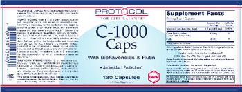 Protocol For Life Balance C-1000 Caps With Bioflavonoids & Rutin - supplement