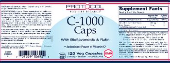 Protocol For Life Balance C-1000 Caps With Bioflavonoids & Rutin - supplement