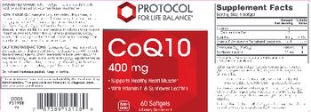 Protocol For Life Balance Chewable CoQ10 400 mg - supplement