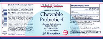 Protocol For Life Balance Chewable Probiotic-4 - supplement