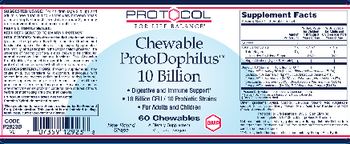 Protocol For Life Balance Chewable ProtoDophilus 10 Billion - supplement