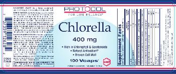 Protocol For Life Balance Chlorella 400 mg - supplement