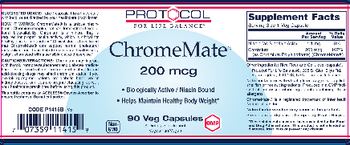Protocol For Life Balance ChromeMate 200 mcg - supplement