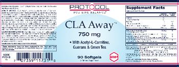 Protocol For Life Balance CLA Away 750 mg - supplement
