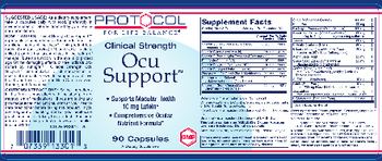 Protocol For Life Balance Clinical Strength Ocu Support - supplement