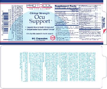 Protocol For Life Balance Clinical Strength Ocu Support - supplement