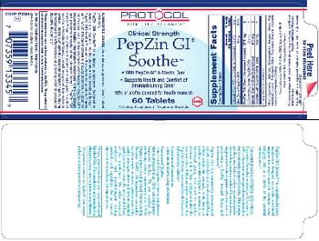 Protocol For Life Balance Clinical Strength PepZin GI Soothe - supplement