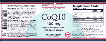 Protocol For Life Balance CoQ10 400 mg - supplement