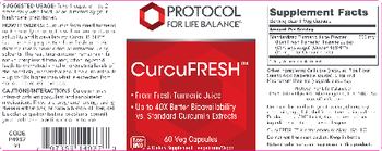 Protocol For Life Balance CurcuFresh - supplement