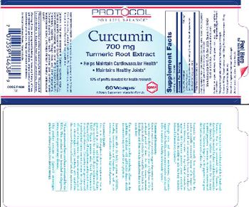Protocol For Life Balance Curcumin 700 mg Turmeric Root Extract - supplement