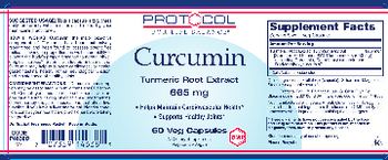 Protocol For Life Balance Curcumin Turmeric Root Extract 665 mg - supplement