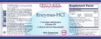 Protocol For Life Balance Enzymes-HCl - supplement