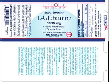 Protocol For Life Balance Extra Strength L-Glutamine 1000 mg - supplement