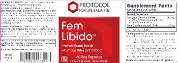 Protocol For Life Balance Fem Libido - supplement