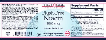 Protocol For Life Balance Fiush-Free Niacin 500 mg - supplement