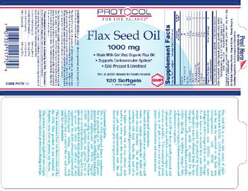 Protocol For Life Balance Flax Seed Oil 1000 mg - supplement