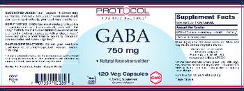 Protocol For Life Balance GABA 750 mg - supplement