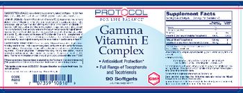 Protocol For Life Balance Gamma Vitamin E Complex - supplement