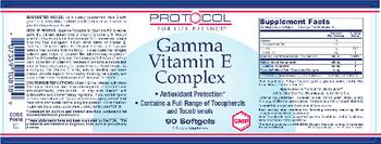 Protocol For Life Balance Gamma Vitamin E Complex - supplement