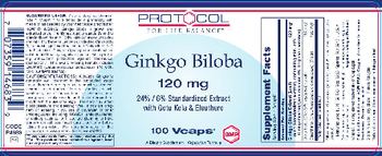 Protocol For Life Balance Ginkgo Biloba 120 mg - supplement