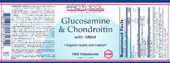 Protocol For Life Balance Glucosamine & Chondroitin With MSM - supplement