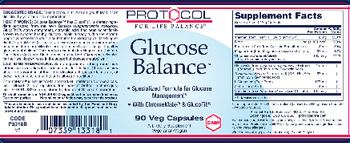 Protocol For Life Balance Glucose Balance - supplement