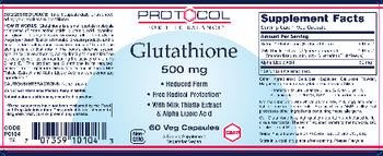 Protocol For Life Balance Glutathione 500 mg - supplement