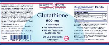 Protocol For Life Balance Glutathione 500 mg - supplement