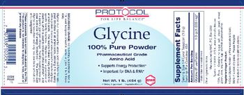 Protocol For Life Balance Glycine - supplement