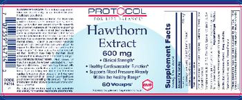 Protocol For Life Balance Hawthorn Extract 600 mg - supplement