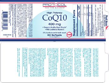Protocol For Life Balance High Potency CoQ10 400 mg - supplement