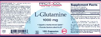 Protocol For Life Balance L-Glutamine 1000 mg - supplement