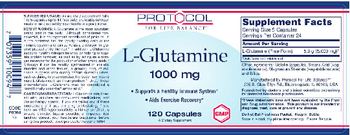 Protocol For Life Balance L-Glutamine 1000 mg - supplement