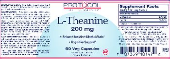 Protocol For Life Balance L-Theanine 200 mg - supplement