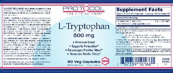 Protocol For Life Balance L-Tryptophan 500 mg - supplement