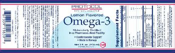 Protocol For Life Balance Lemon Flavored Omega-3 - supplement