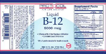 Protocol For Life Balance Liquid B-12 5000 mcg - supplement