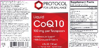 Protocol For Life Balance Liquid CoQ10 100 mg - supplement
