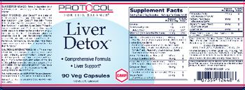 Protocol For Life Balance Liver Detox - supplement