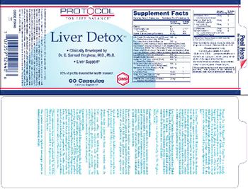 Protocol For Life Balance Liver Detox - supplement