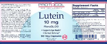 Protocol For Life Balance Lutein 10 mg - supplement