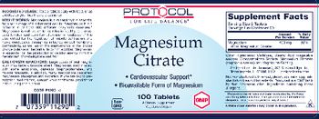 Protocol For Life Balance Magnesium Citrate - supplement