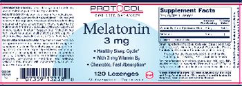 Protocol For Life Balance Melatonin 3 mg - supplement