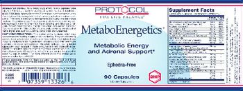 Protocol For Life Balance MetaboEnergetics - supplement