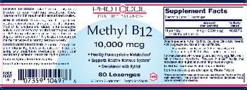 Protocol For Life Balance Methyl B12 10,000 mcg - supplement
