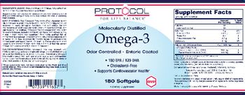 Protocol For Life Balance Molecularly Distilled Omega-3 - supplement