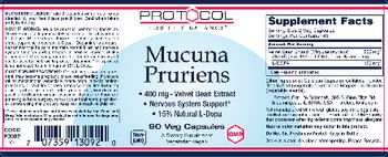 Protocol For Life Balance Mucuna Pruriens - supplement
