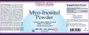 Protocol For Life Balance Myo-Inositol Powder - supplement