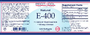 Protocol For Life Balance Natural E-400 - supplement
